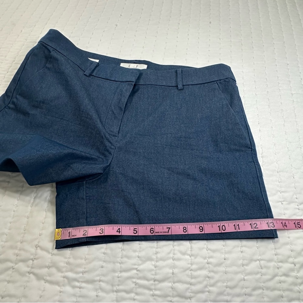 LOFT The Riviera Shorts in Refine Denim High Waist in Blue - Picture 8 of 15